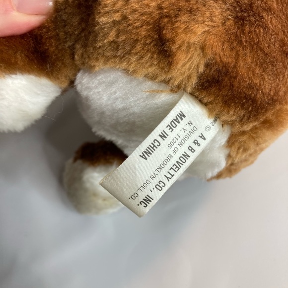 Cigar Smoking Prison Bulldog Dog Plush 1982 A&B Brooklyn Doll Pick a Pet NWT - Picture 3 of 4